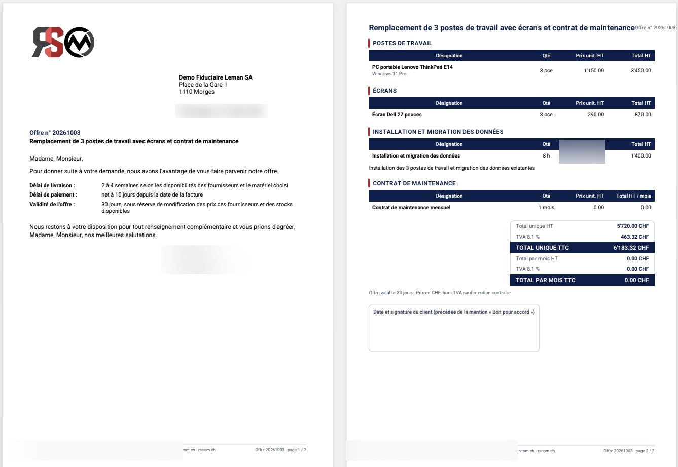 Offre PDF
